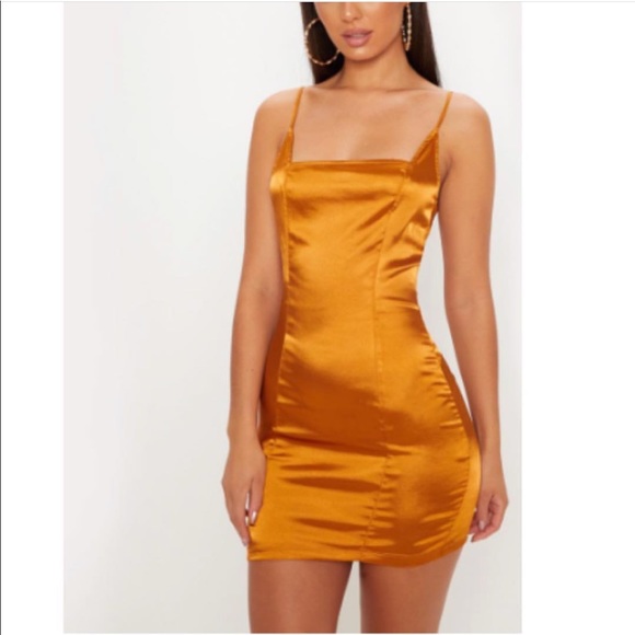 square neck tight dress